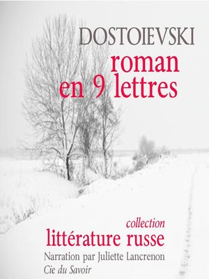 cover image of Un roman en neuf lettres